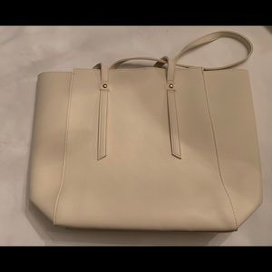 All White Bucket Bag